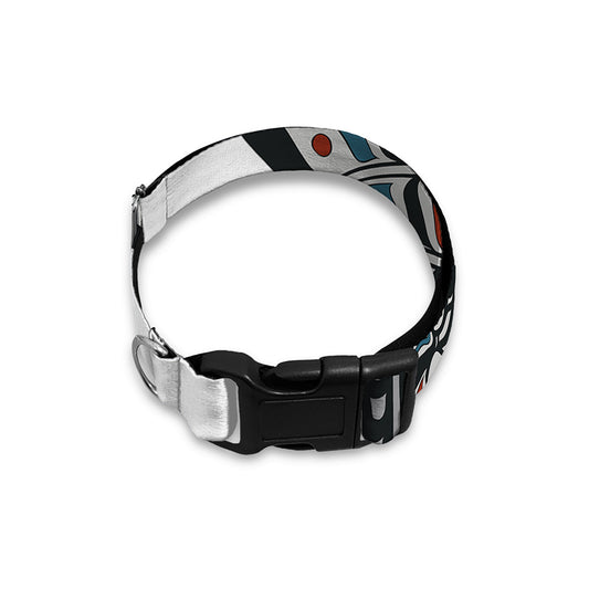 Native American Eagle Totem Print Dog Collar