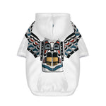 Native American Eagle Totem Print Dog Zip Up Hoodie