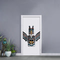 Native American Eagle Totem Print Door Sticker