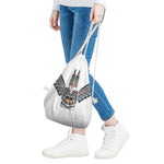 Native American Eagle Totem Print Drawstring Bag