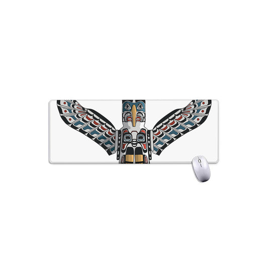 Native American Eagle Totem Print Extended Mouse Pad