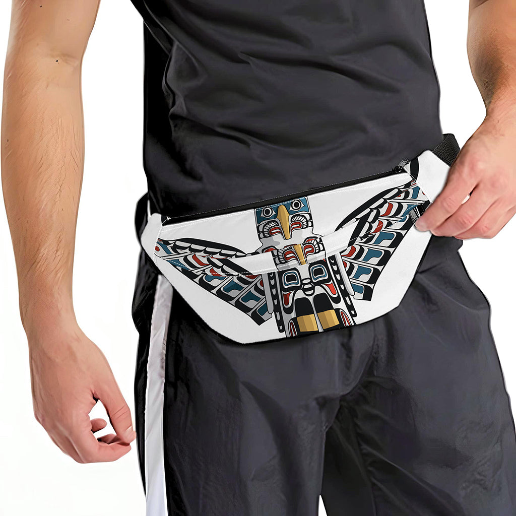 Native American Eagle Totem Print Fanny Pack