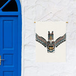 Native American Eagle Totem Print Garden Flag