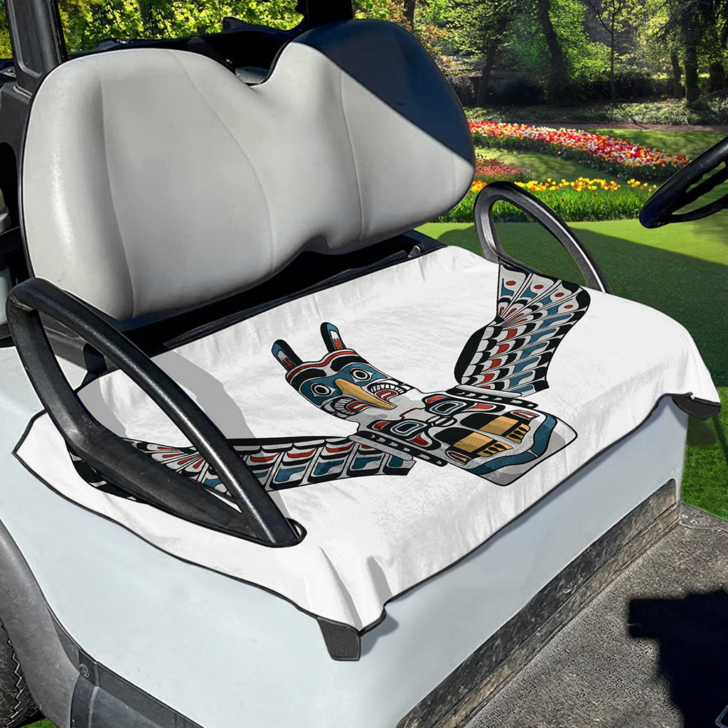 Native American Eagle Totem Print Golf Cart Seat Cover