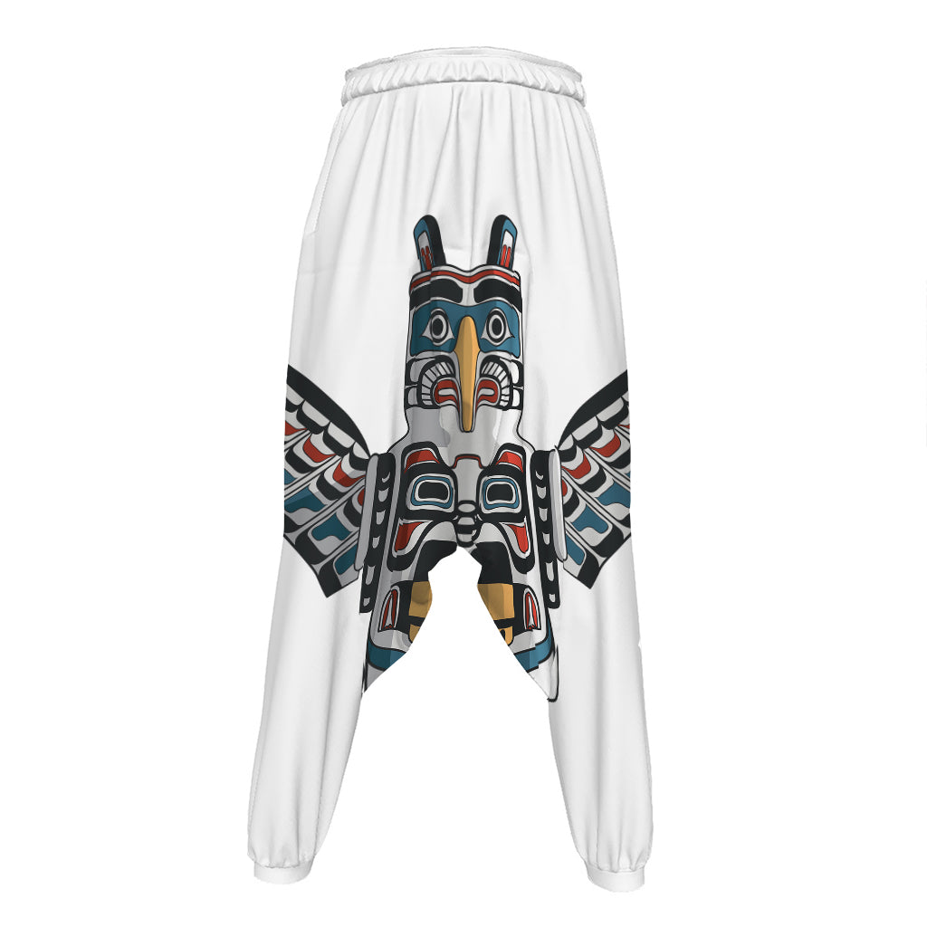 Native American Eagle Totem Print Hammer Pants