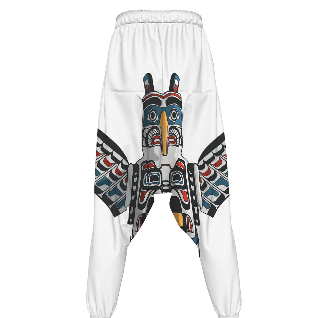 Native American Eagle Totem Print Hammer Pants