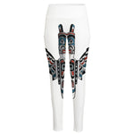 Native American Eagle Totem Print High-Waisted Pocket Leggings