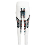 Native American Eagle Totem Print High-Waisted Pocket Leggings