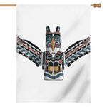 Native American Eagle Totem Print House Flag