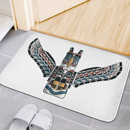 Native American Eagle Totem Print Indoor Door Mat