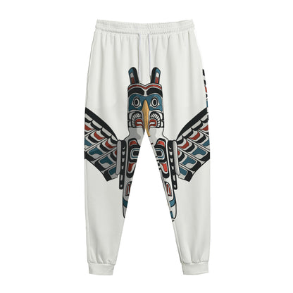 Native American Eagle Totem Print Jogger Pants