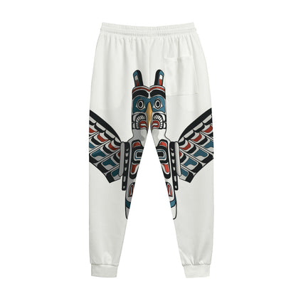 Native American Eagle Totem Print Jogger Pants