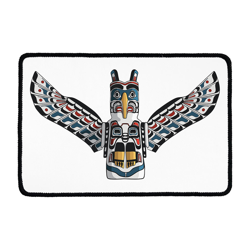 Native American Eagle Totem Print Kitchen Mat