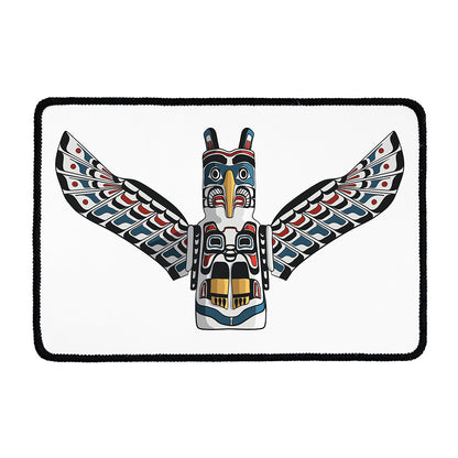 Native American Eagle Totem Print Kitchen Mat
