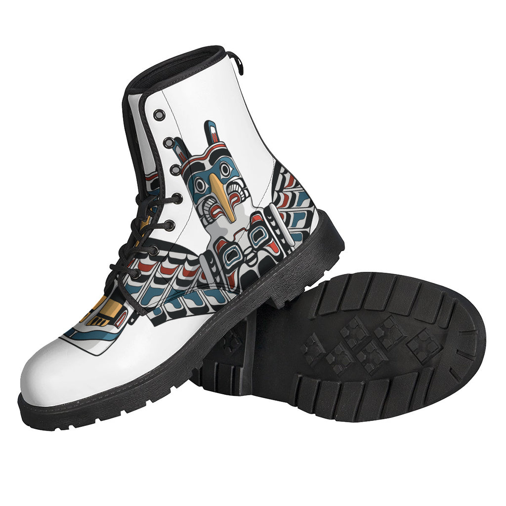 Native American Eagle Totem Print Backpack