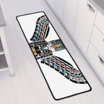 Native American Eagle Totem Print Long Kitchen Mat