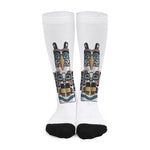 Native American Eagle Totem Print Long Socks