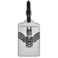 Native American Eagle Totem Print Luggage Tag