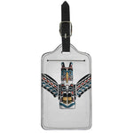 Native American Eagle Totem Print Luggage Tag