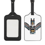 Native American Eagle Totem Print Luggage Tag