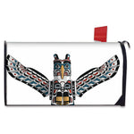 Native American Eagle Totem Print Mailbox Cover