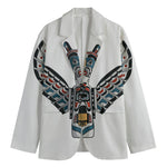 Native American Eagle Totem Print Men's Blazer