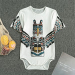 Native American Eagle Totem Print Men's Bodysuit