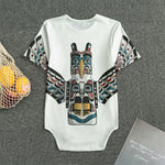 Native American Eagle Totem Print Men's Bodysuit