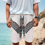 Native American Eagle Totem Print Men's Cargo Shorts