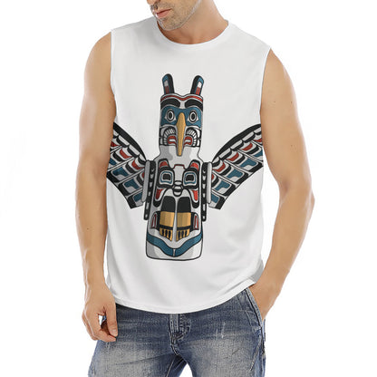 Native American Eagle Totem Print Men's Fitness Tank Top