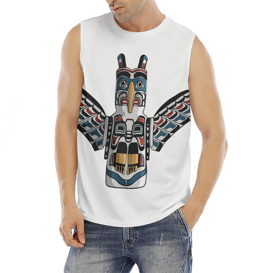 Native American Eagle Totem Print Men's Fitness Tank Top