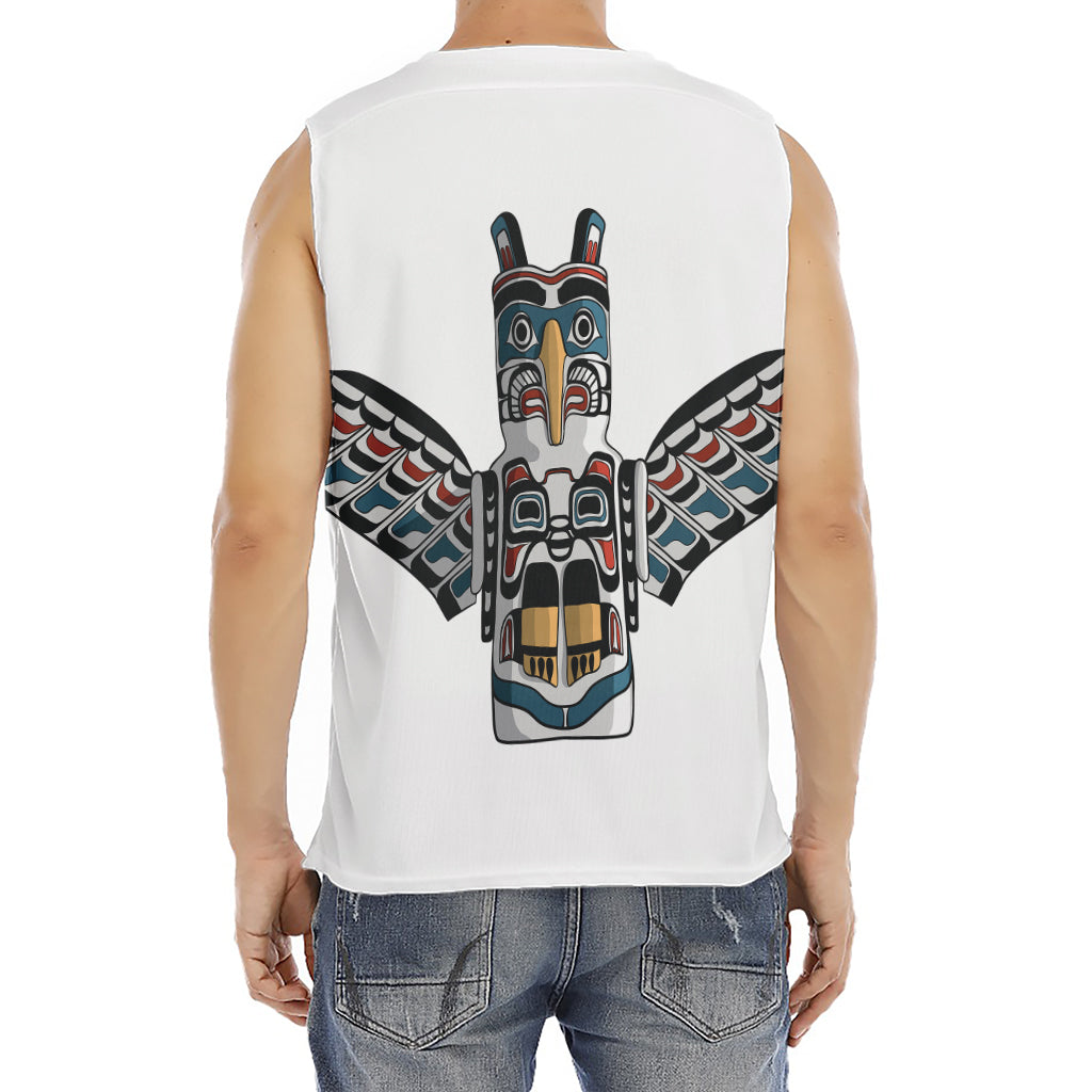 Native American Eagle Totem Print Men's Fitness Tank Top