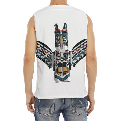 Native American Eagle Totem Print Men's Fitness Tank Top