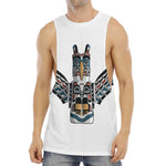 Native American Eagle Totem Print Men's Muscle Tank Top