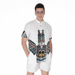 Native American Eagle Totem Print Men's Rompers