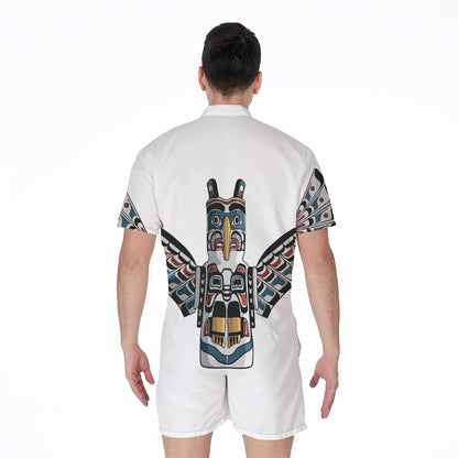 Native American Eagle Totem Print Men's Rompers