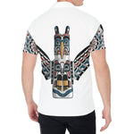 Native American Eagle Totem Print Men's Shirt