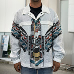 Native American Eagle Totem Print Men's Shirt Jacket