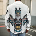 Native American Eagle Totem Print Men's Shirt Jacket