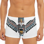 Native American Eagle Totem Print Men's Short Boxer Briefs