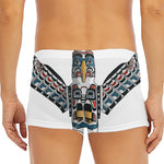 Native American Eagle Totem Print Men's Short Boxer Briefs