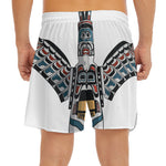 Native American Eagle Totem Print Men's Split Running Shorts