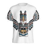 Native American Eagle Totem Print Men's Sports T-Shirt