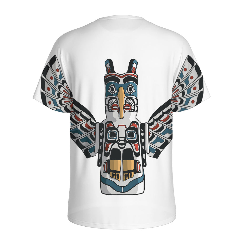 Native American Eagle Totem Print Men's Sports T-Shirt
