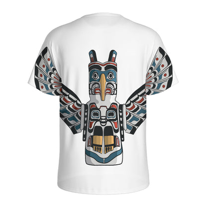 Native American Eagle Totem Print Men's Sports T-Shirt