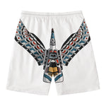 Native American Eagle Totem Print Men's Swim Trunks