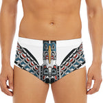 Native American Eagle Totem Print Men's Triangle Swim Briefs