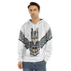 Native American Eagle Totem Print Men's Velvet Pullover Hoodie