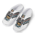 Native American Eagle Totem Print Mesh Casual Shoes