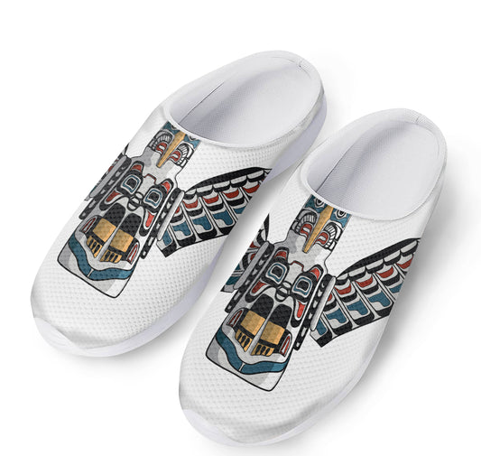 Native American Eagle Totem Print Mesh Casual Shoes